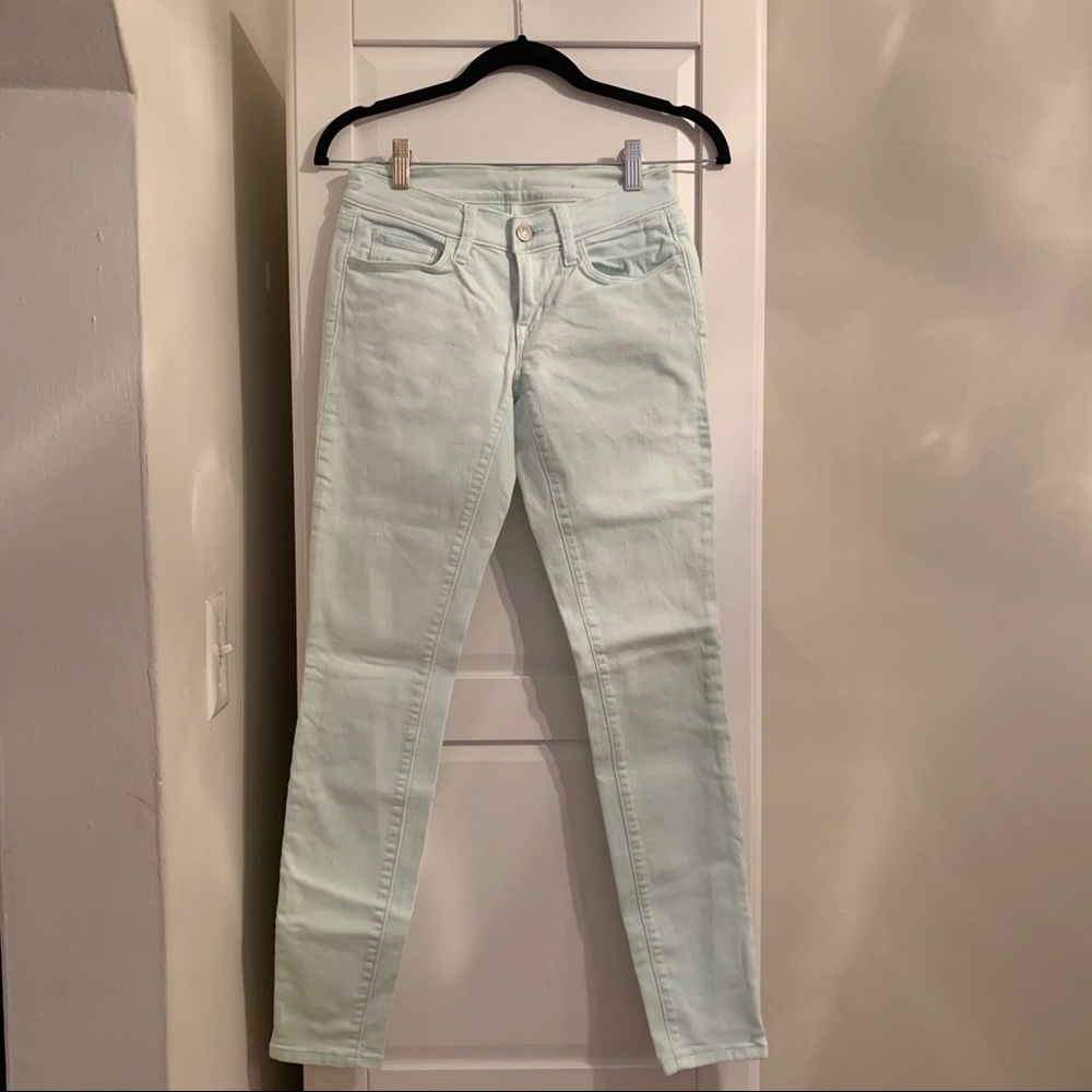 Size 24/ 00 Loft mint skinny jeans